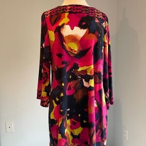 Alfani Abstract Women's Dress Vibrant Multicolor artsy